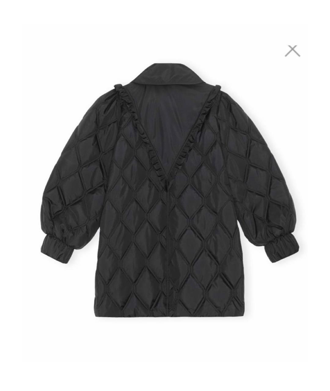 GANNI Черная полиэстеровая куртка, фото 2