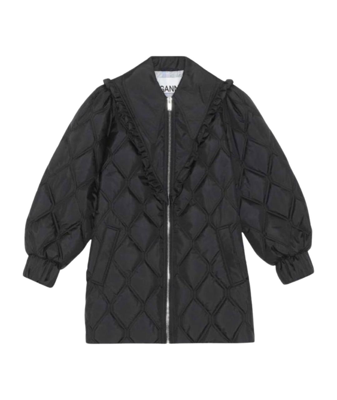 GANNI Черная полиэстеровая куртка, фото 1