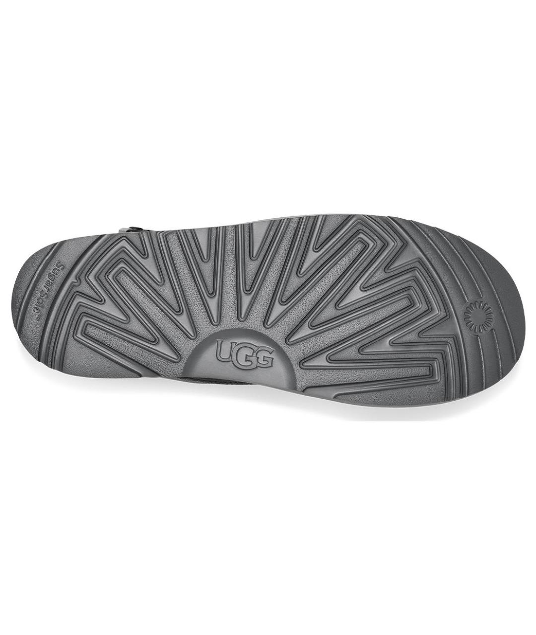 UGG AUSTRALIA Черные кожаные высокие ботинки, фото 5