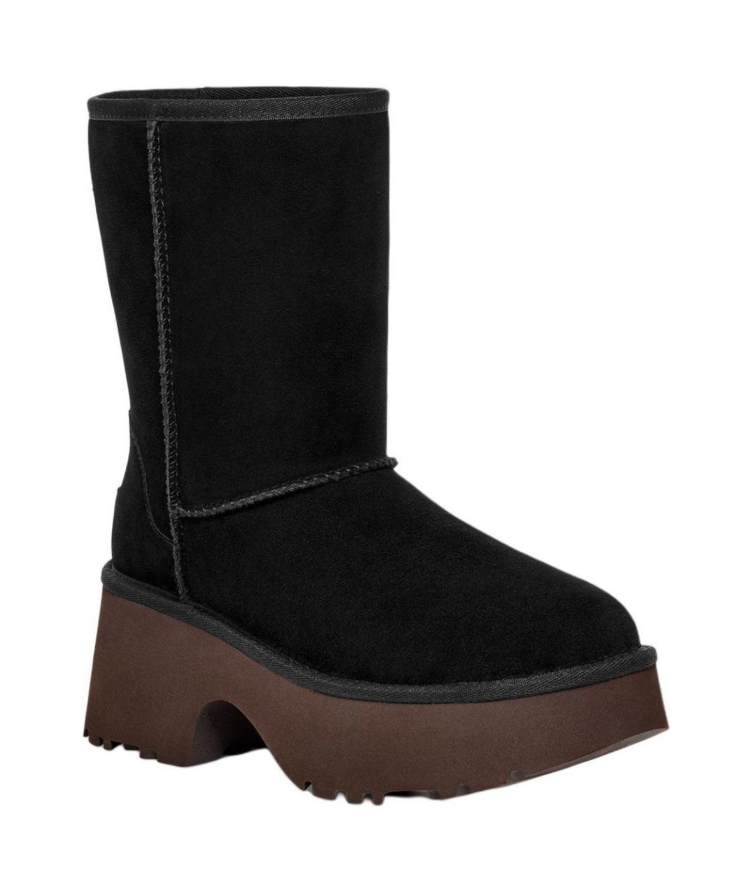 UGG Черные кожаные ботинки, фото 3