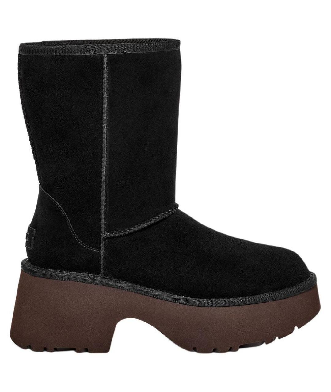 UGG Черные кожаные ботинки, фото 1