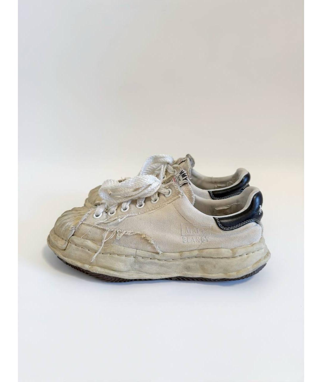 MAISON MIHARA YASUHIRO Бежевые низкие кроссовки / кеды, фото 5