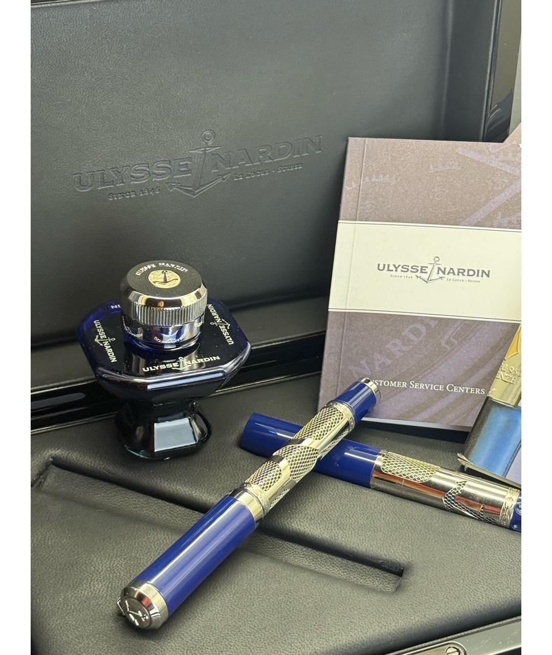Ulysse Nardin Синяя перьевая ручка, фото 2