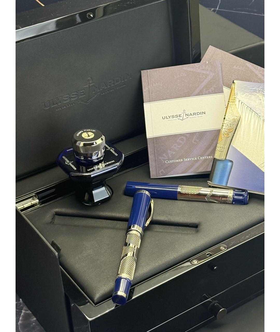 Ulysse Nardin Синяя перьевая ручка, фото 6