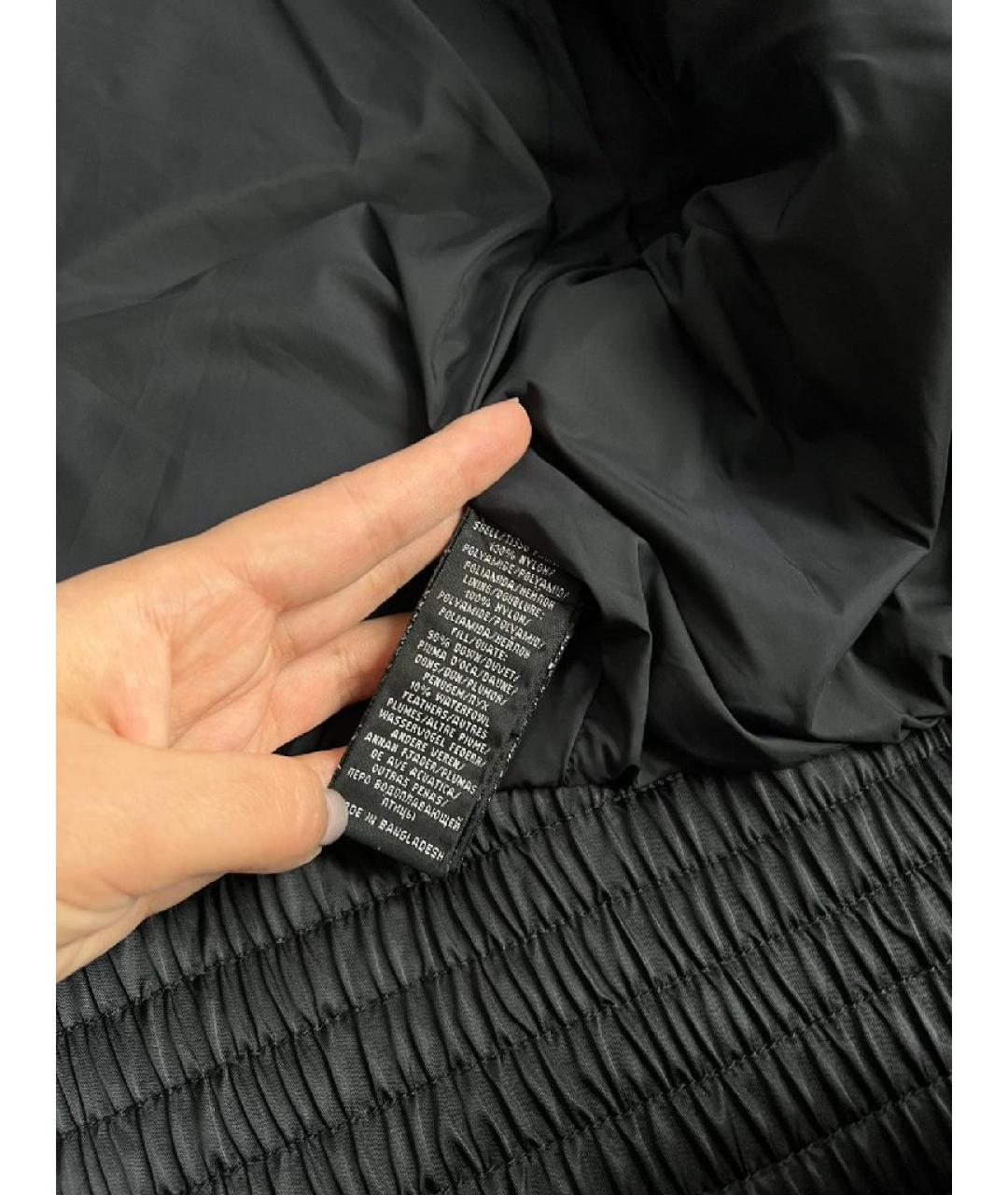 RALPH LAUREN Черная полиамидовая куртка, фото 4