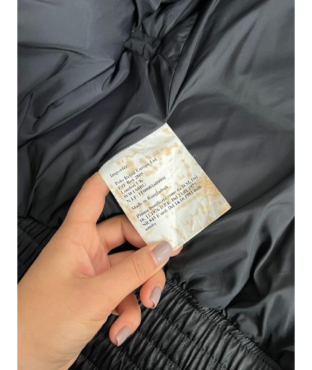 RALPH LAUREN Черная полиамидовая куртка, фото 5
