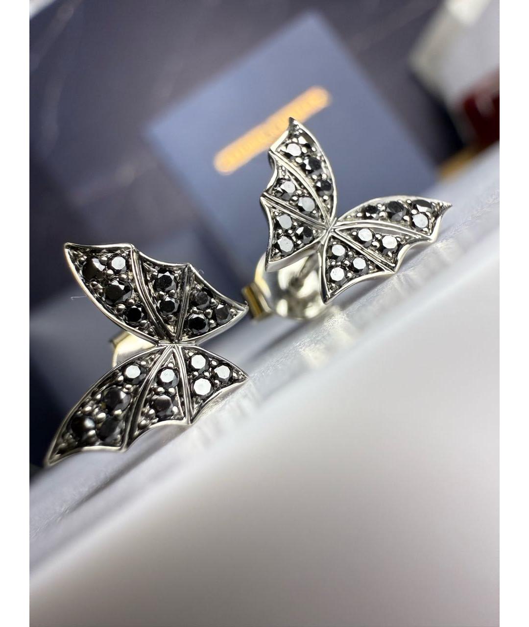 STEPHEN WEBSTER Черные серьги из белого золота, фото 2