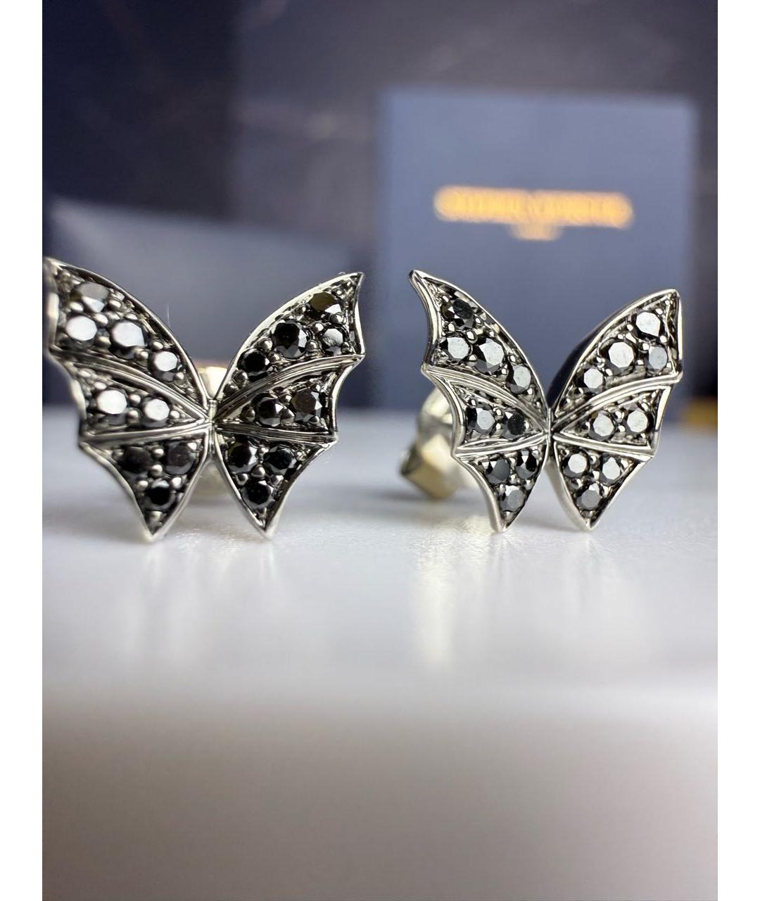 STEPHEN WEBSTER Черные серьги из белого золота, фото 9