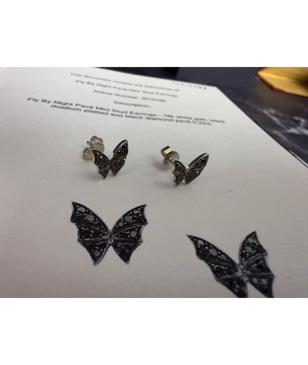 STEPHEN WEBSTER Черные серьги из белого золота, фото 5