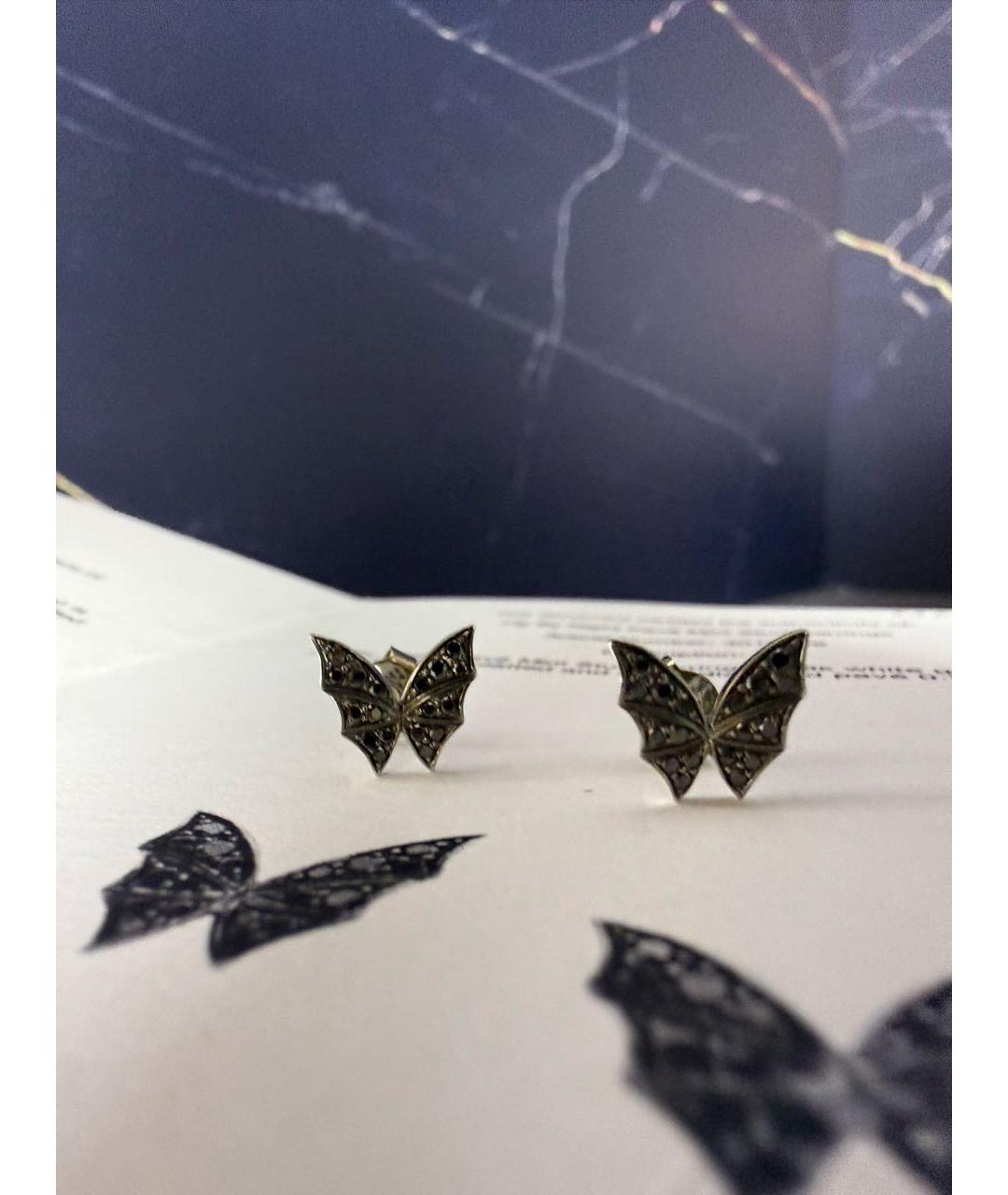 STEPHEN WEBSTER Черные серьги из белого золота, фото 8