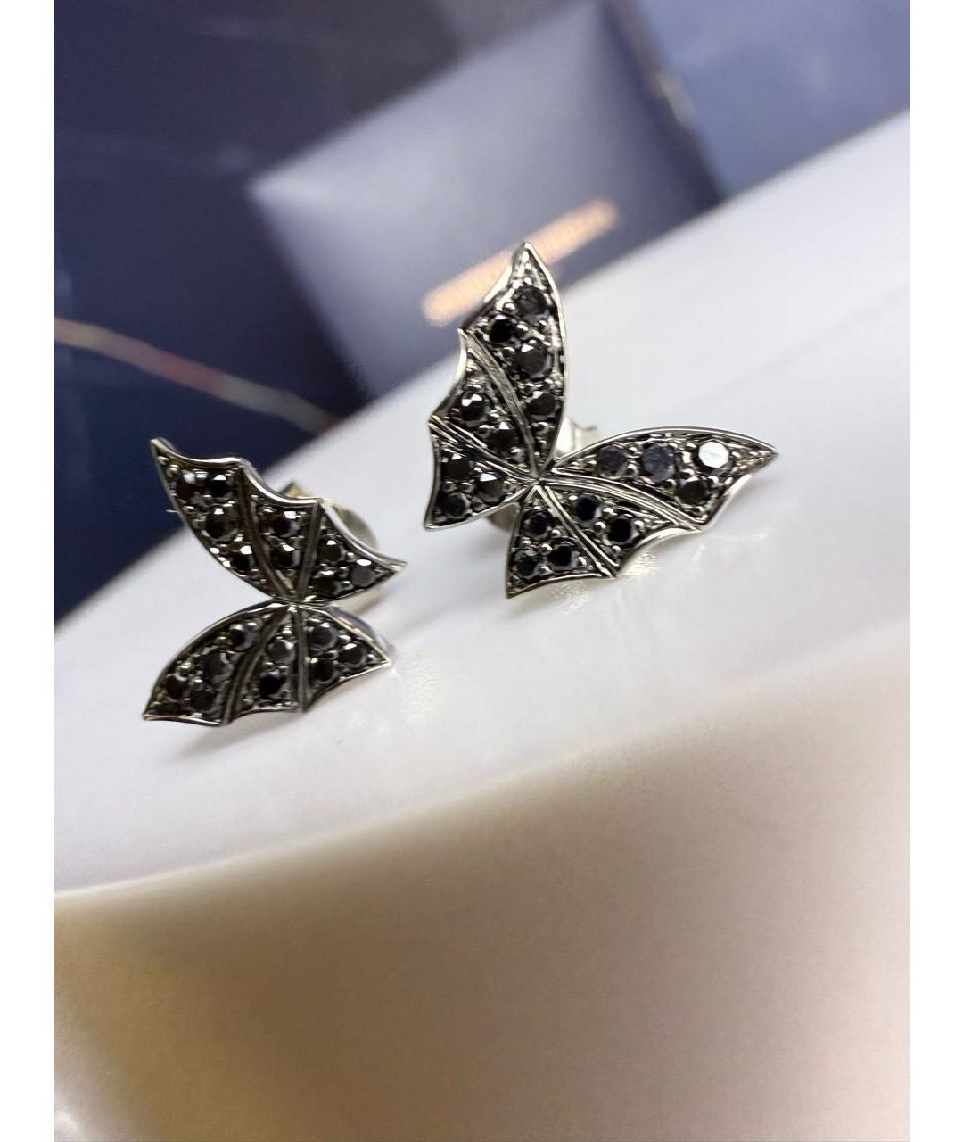 STEPHEN WEBSTER Черные серьги из белого золота, фото 3