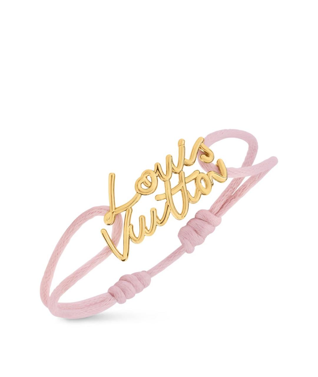 LOUIS VUITTON Розовый металлический браслет, фото 2