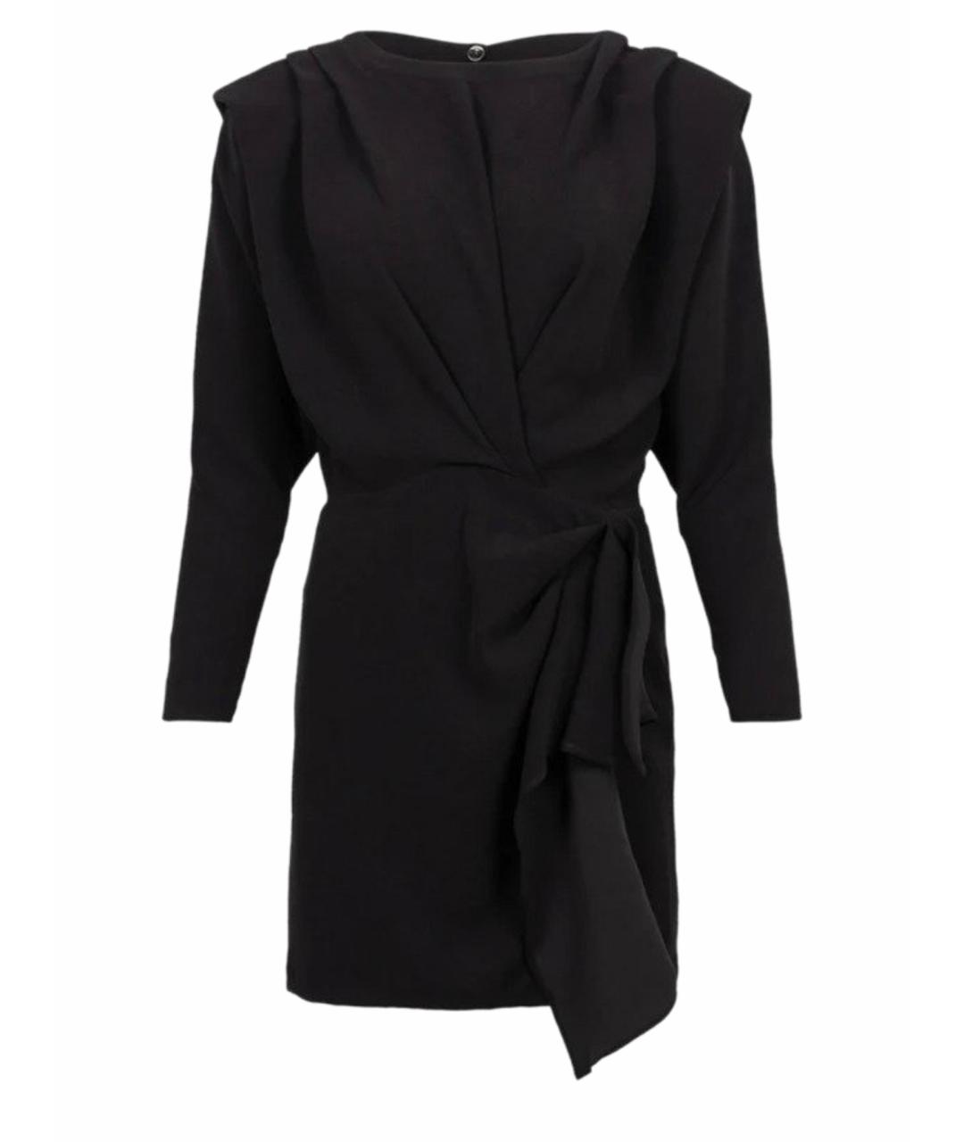 LANVIN Черное шерстяное вечернее платье, фото 1