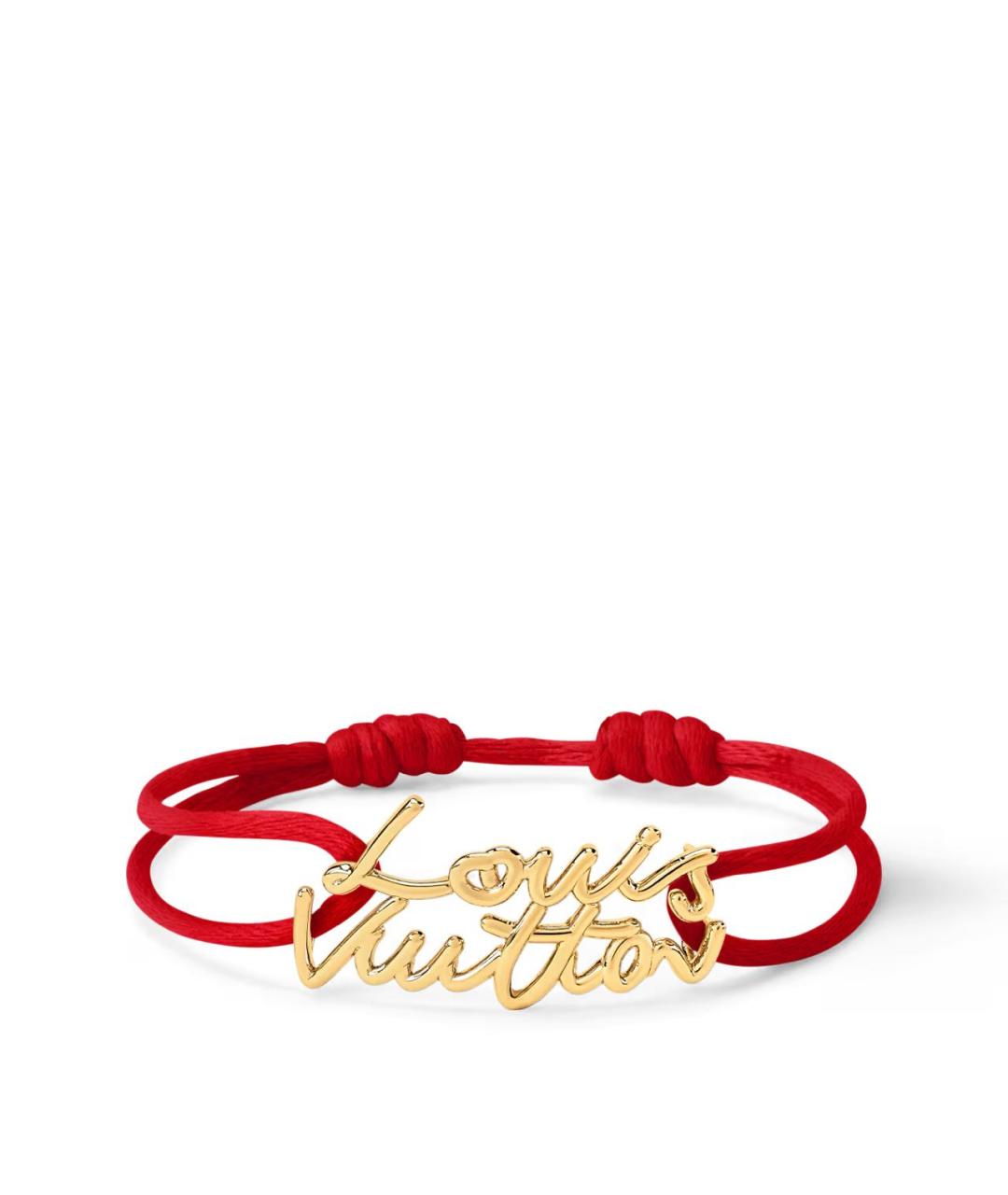 LOUIS VUITTON Красный металлический браслет, фото 1
