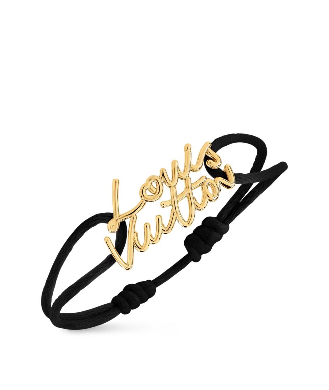 LOUIS VUITTON Черный металлический браслет, фото 2