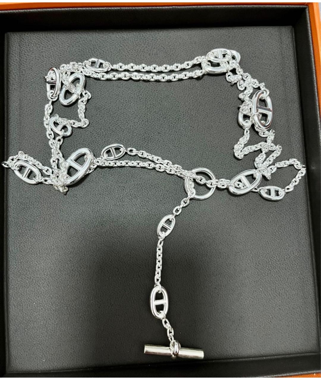 HERMES Серебряная серебряная цепочка, фото 3