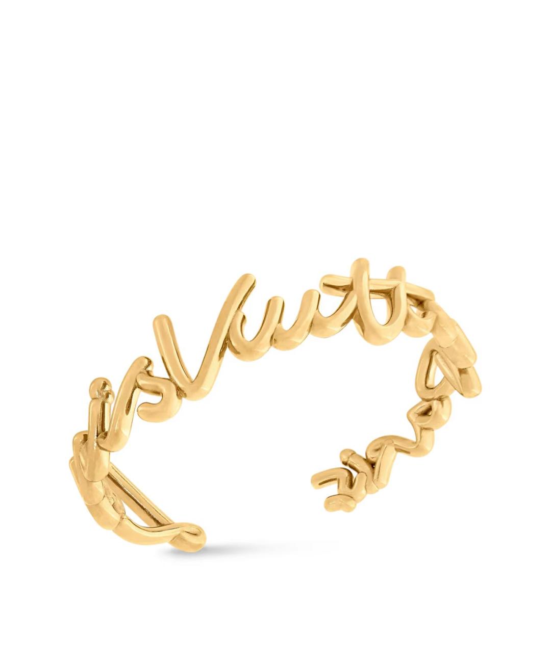 LOUIS VUITTON Золотой металлический браслет, фото 2