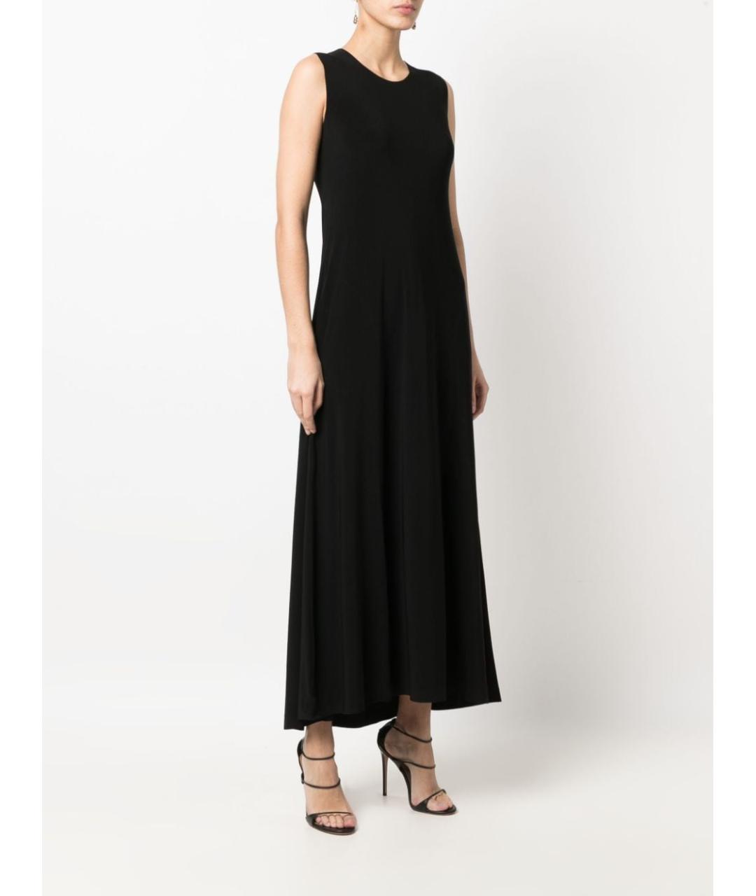 NORMA KAMALI Черное полиэстеровое повседневное платье, фото 5