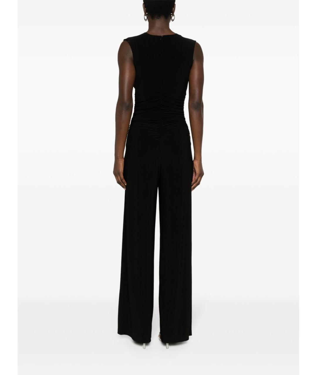 NORMA KAMALI Черный полиэстеровый комбинезон, фото 5