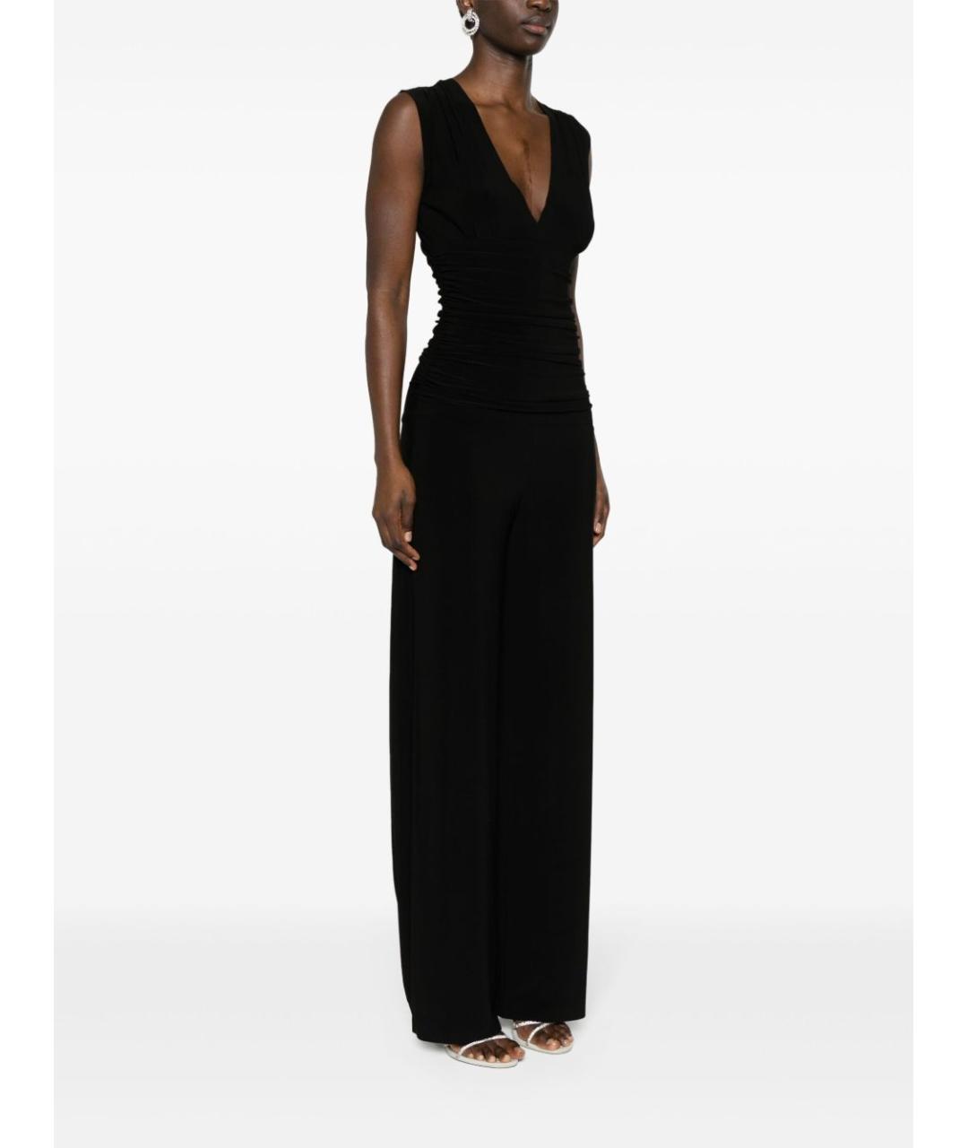 NORMA KAMALI Черный полиэстеровый комбинезон, фото 2