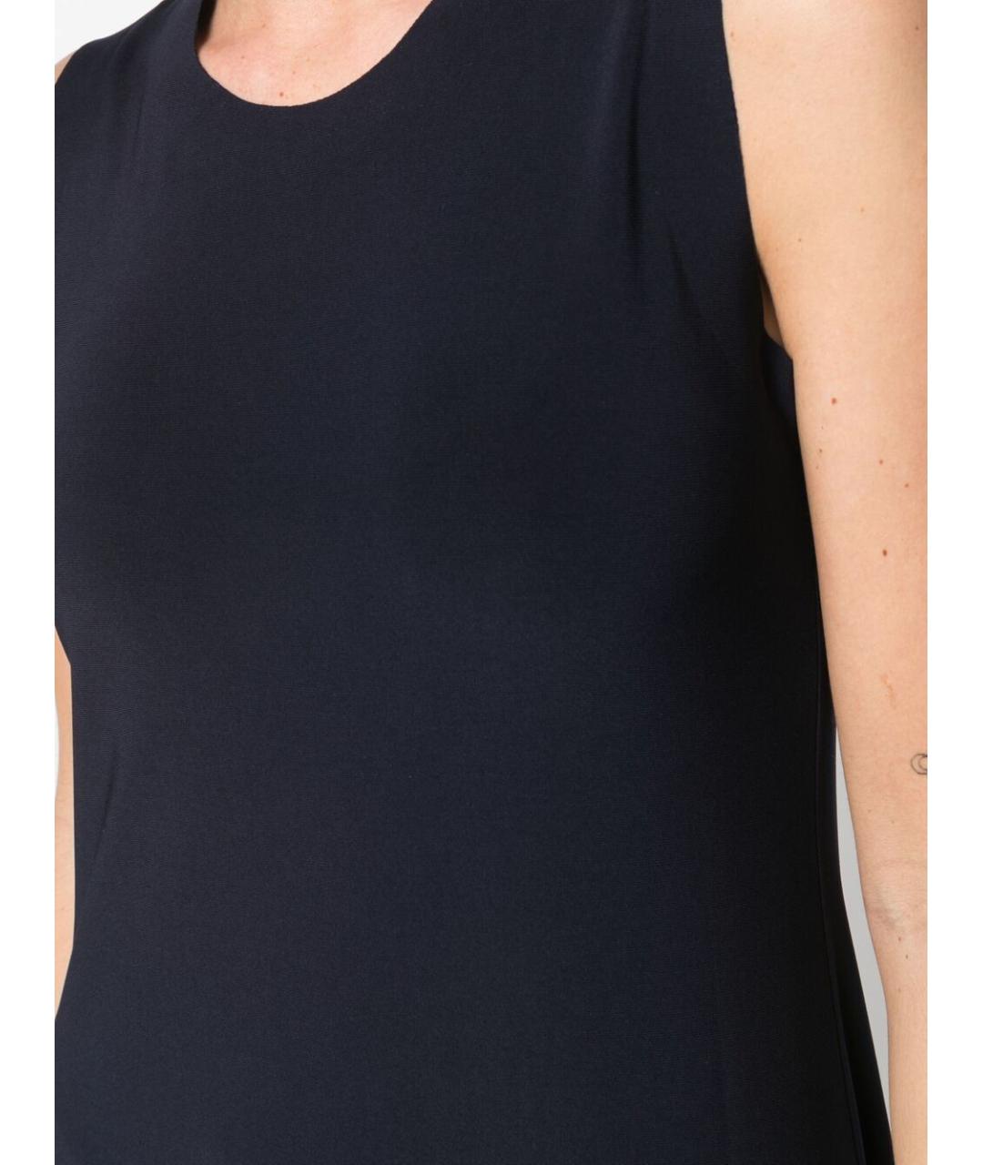 NORMA KAMALI Синее полиэстеровое повседневное платье, фото 3