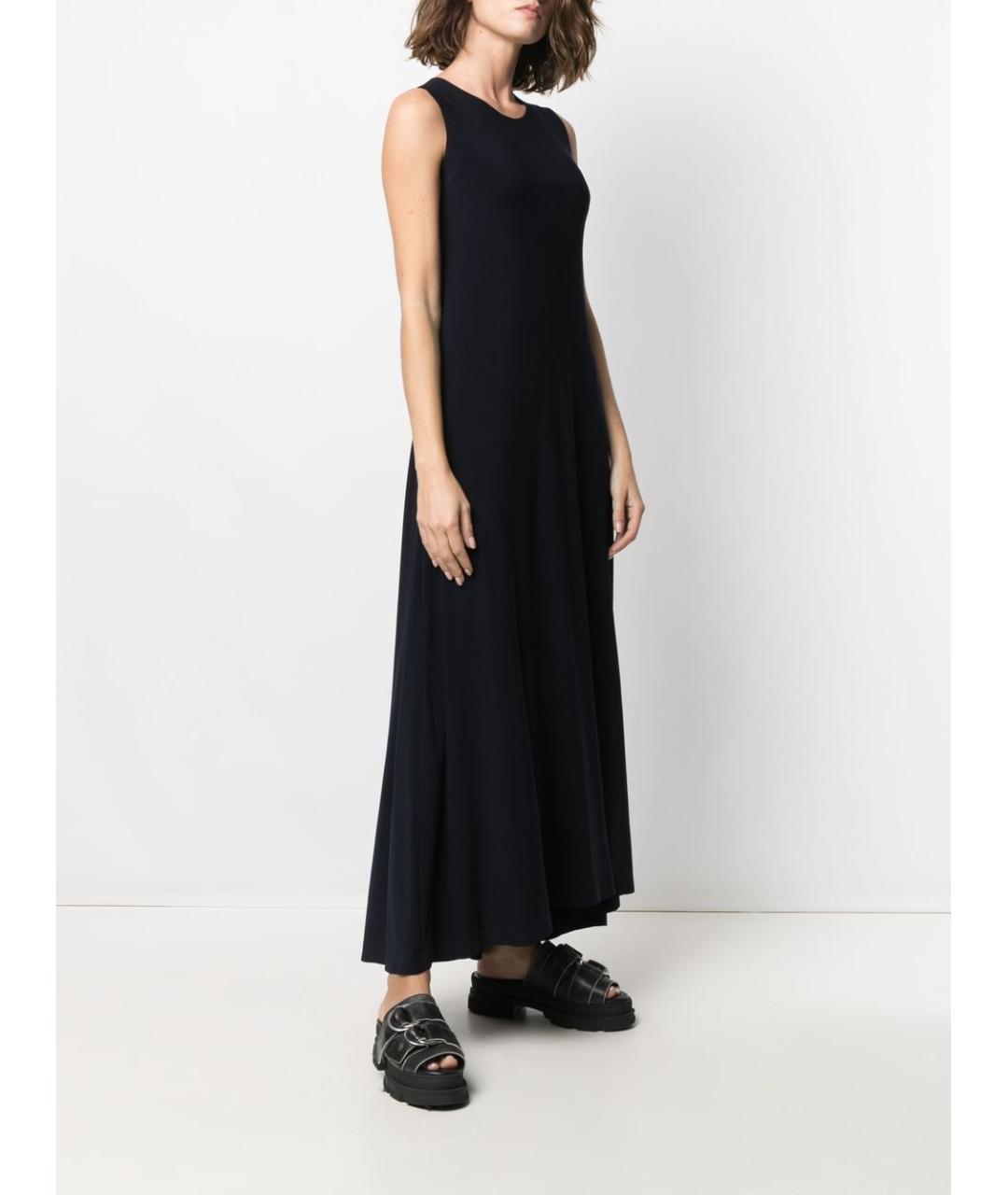 NORMA KAMALI Синее полиэстеровое повседневное платье, фото 5