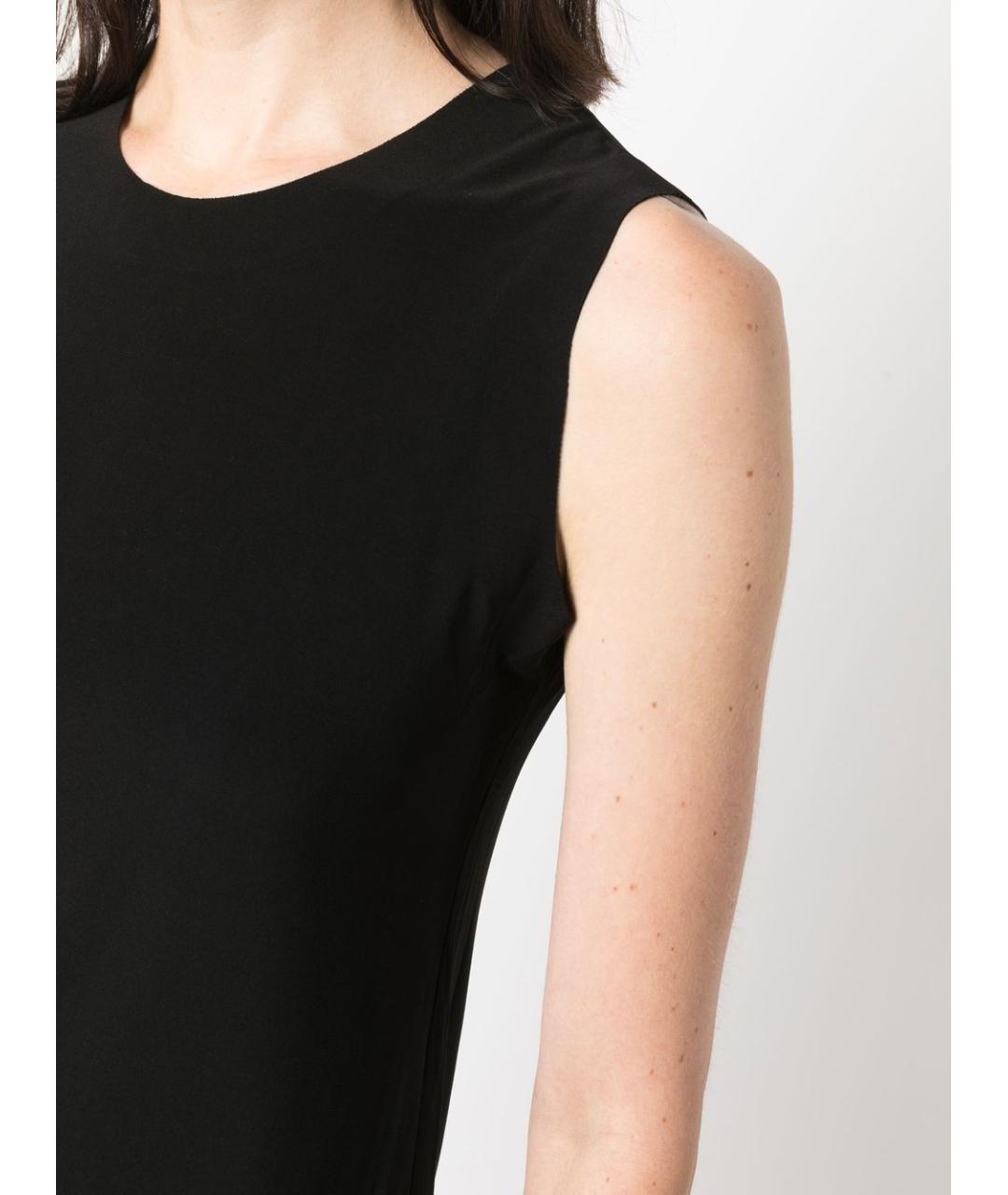 NORMA KAMALI Черная полиэстеровая майка, фото 3