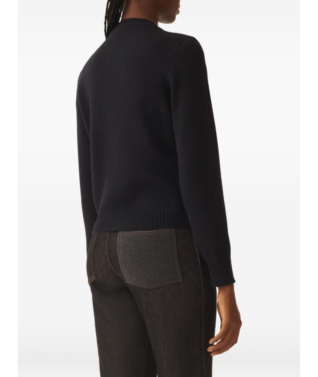 FABIANA FILIPPI Черный шерстяной кардиган, фото 2