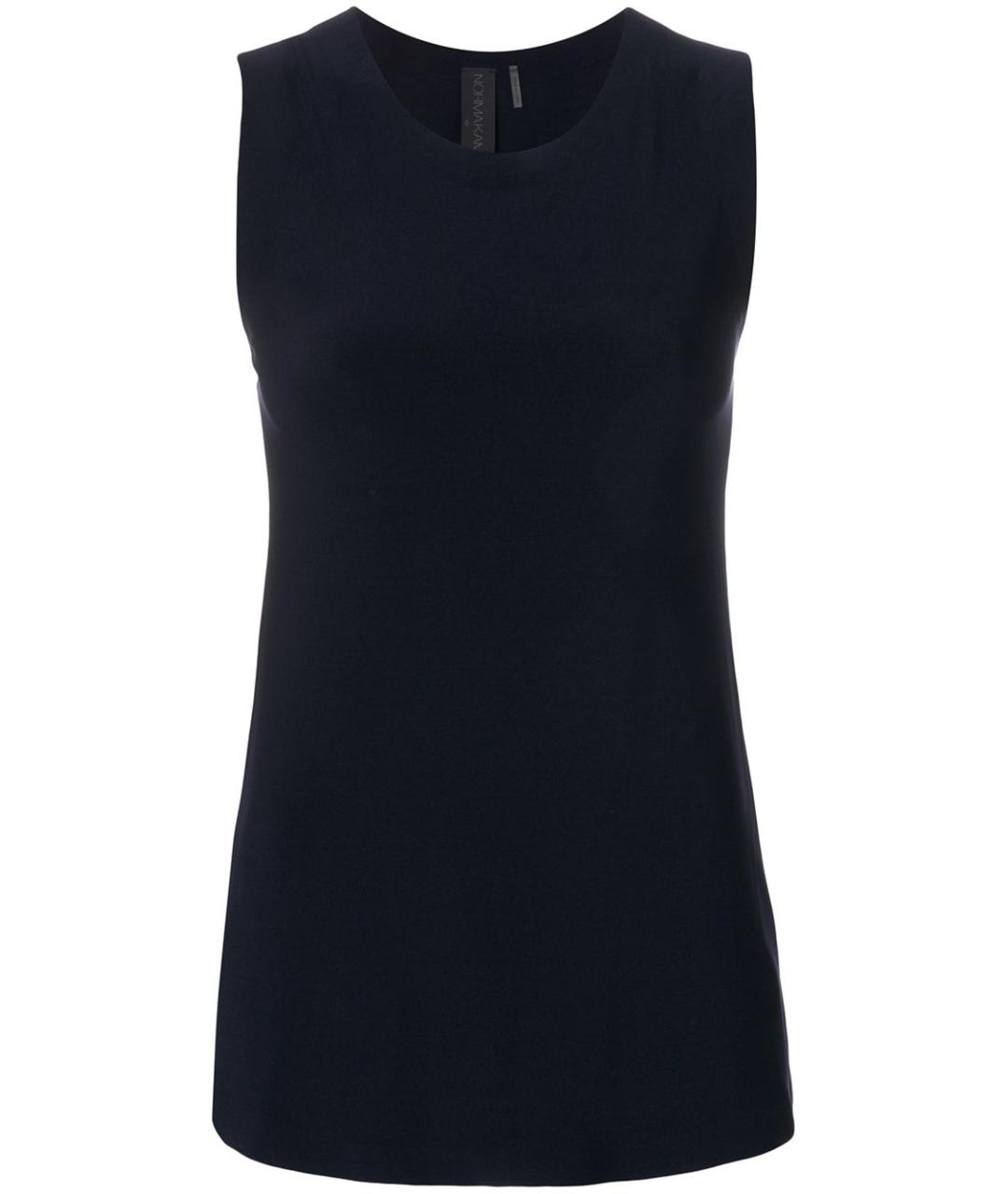 NORMA KAMALI Синяя полиэстеровая майка, фото 1