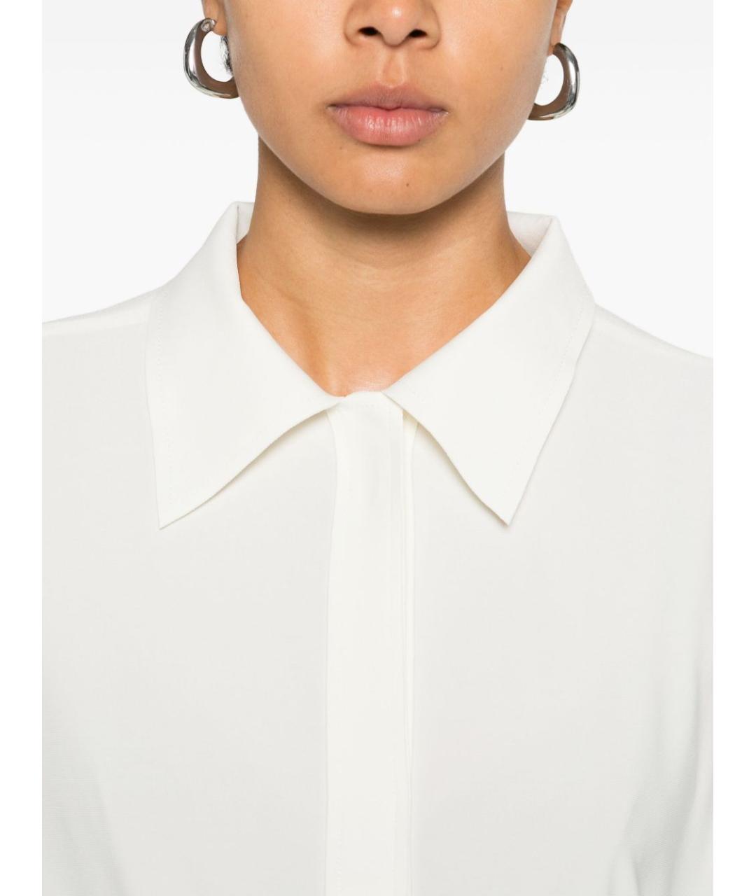 NORMA KAMALI Белая полиэстеровая рубашка, фото 2