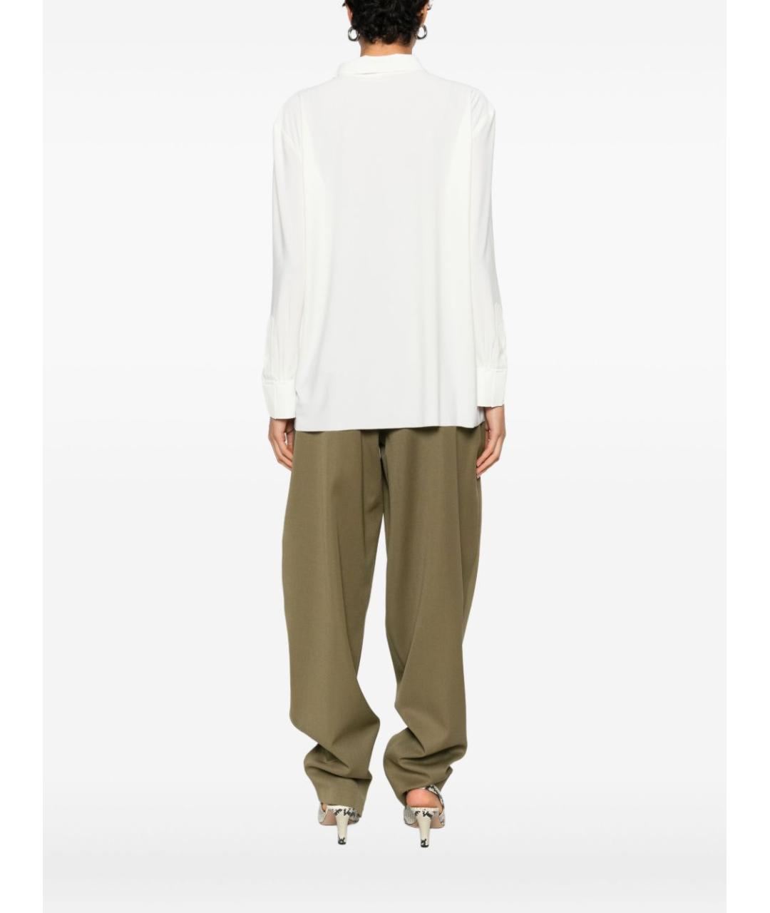 NORMA KAMALI Белая полиэстеровая рубашка, фото 3