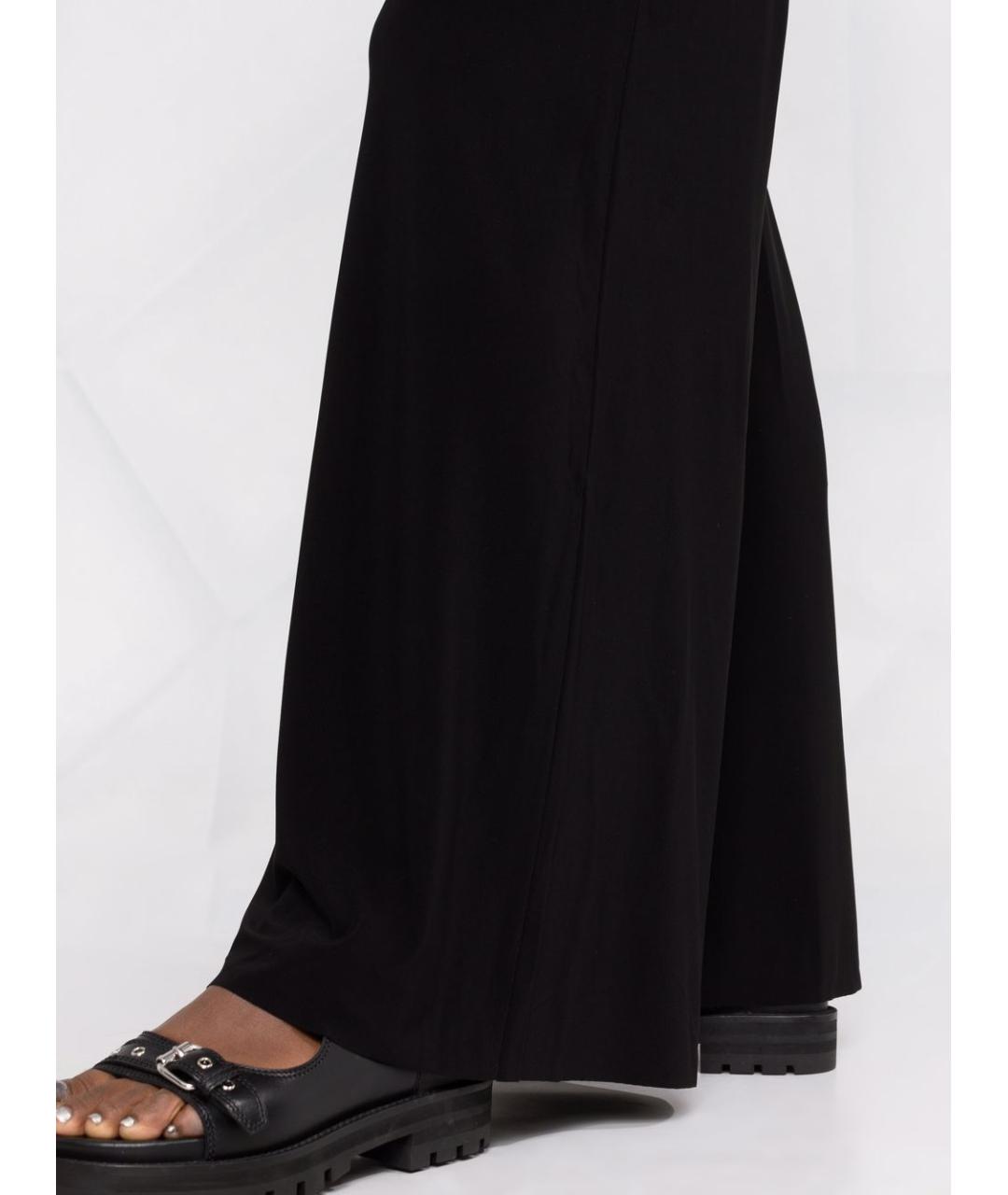NORMA KAMALI Черные полиэстеровые прямые брюки, фото 6