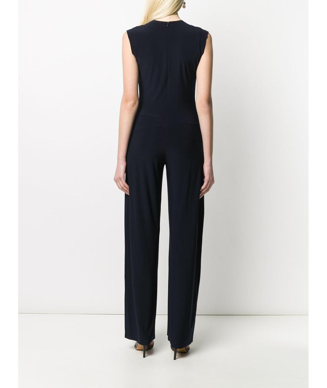 NORMA KAMALI Синий полиэстеровый комбинезон, фото 3