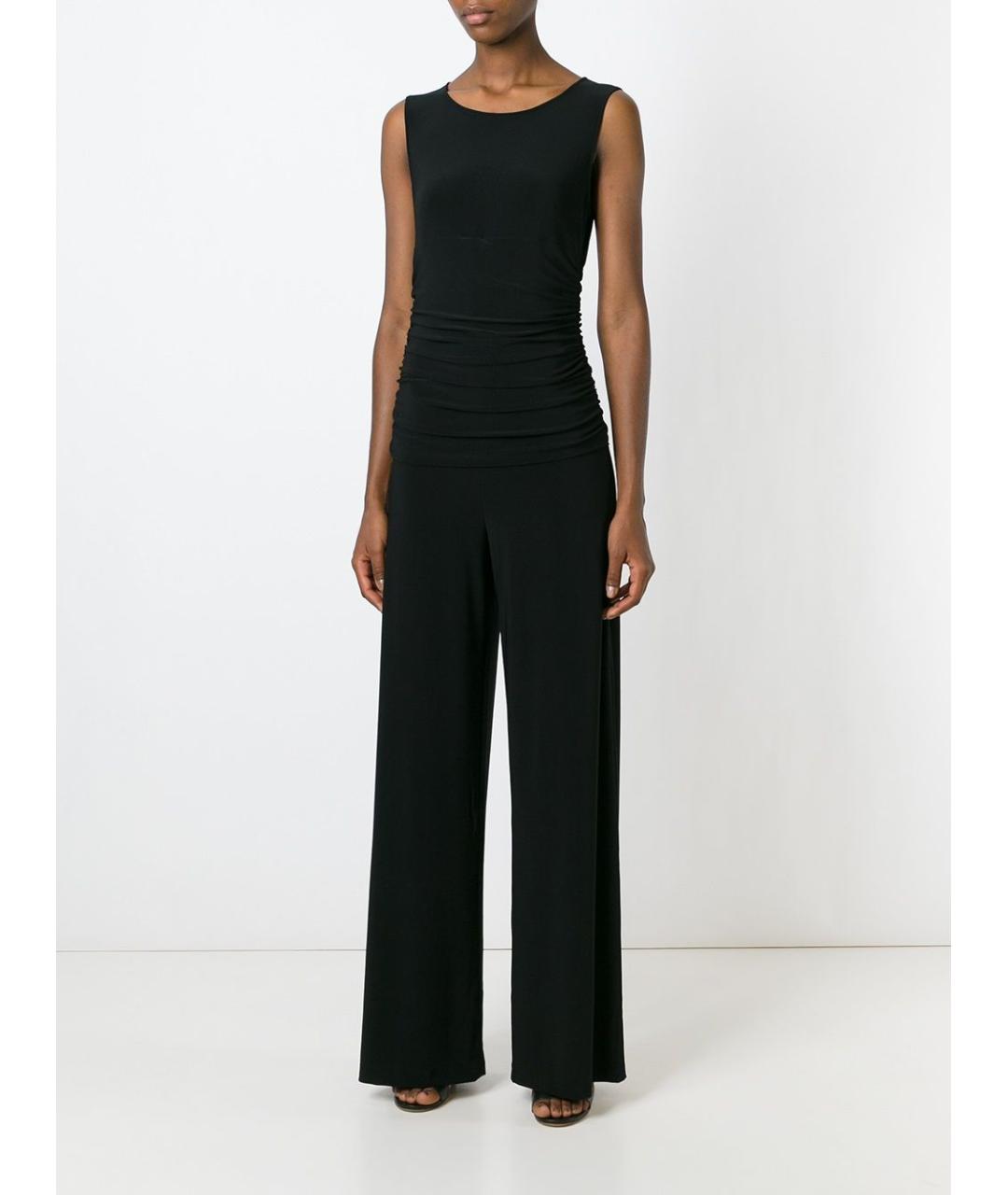 NORMA KAMALI Черный полиэстеровый комбинезон, фото 2