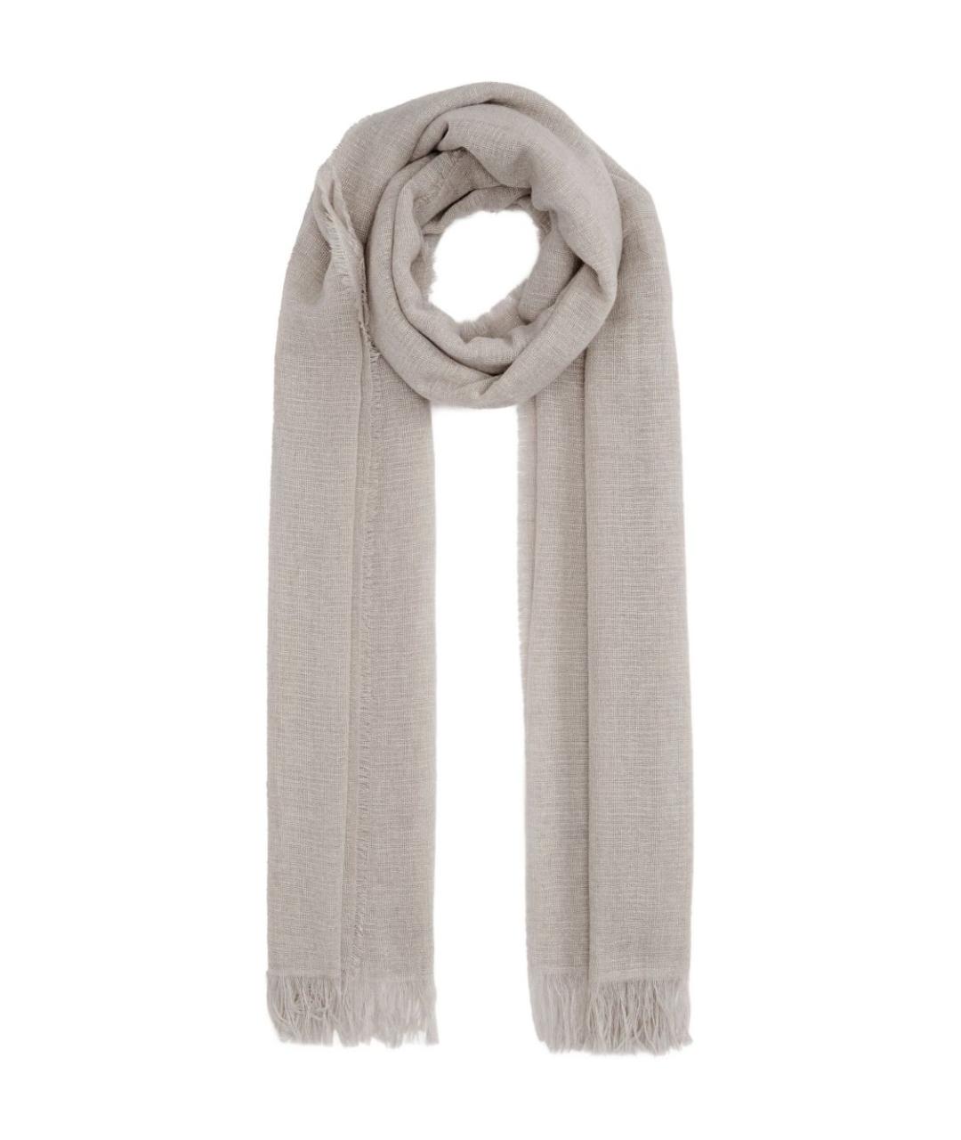 FABIANA FILIPPI Серый кашемировый шарф, фото 1