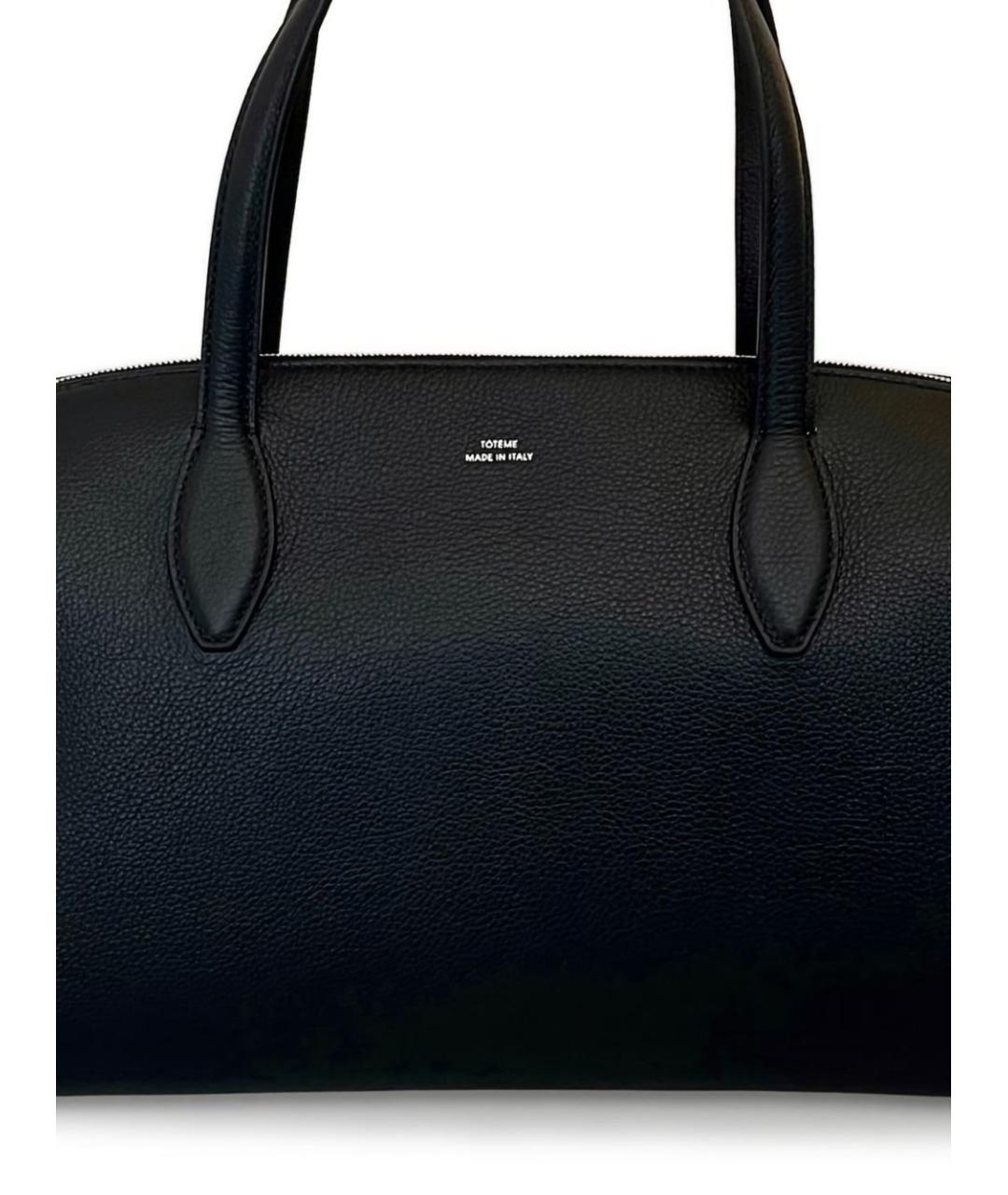TOTEME Черная кожаная сумка тоут, фото 2
