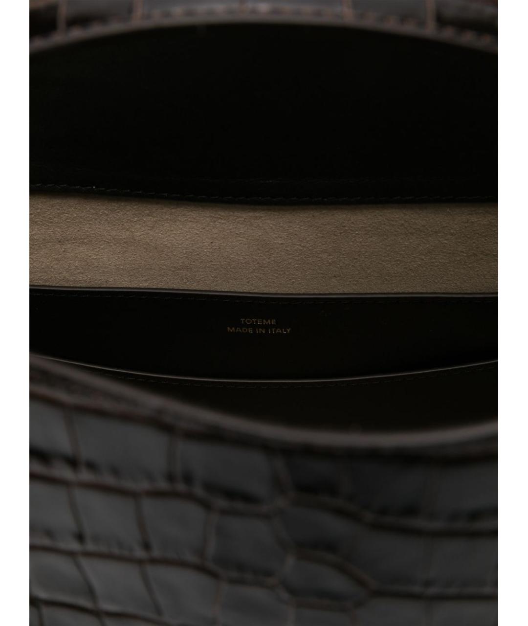 TOTEME Коричневая кожаная сумка через плечо, фото 2