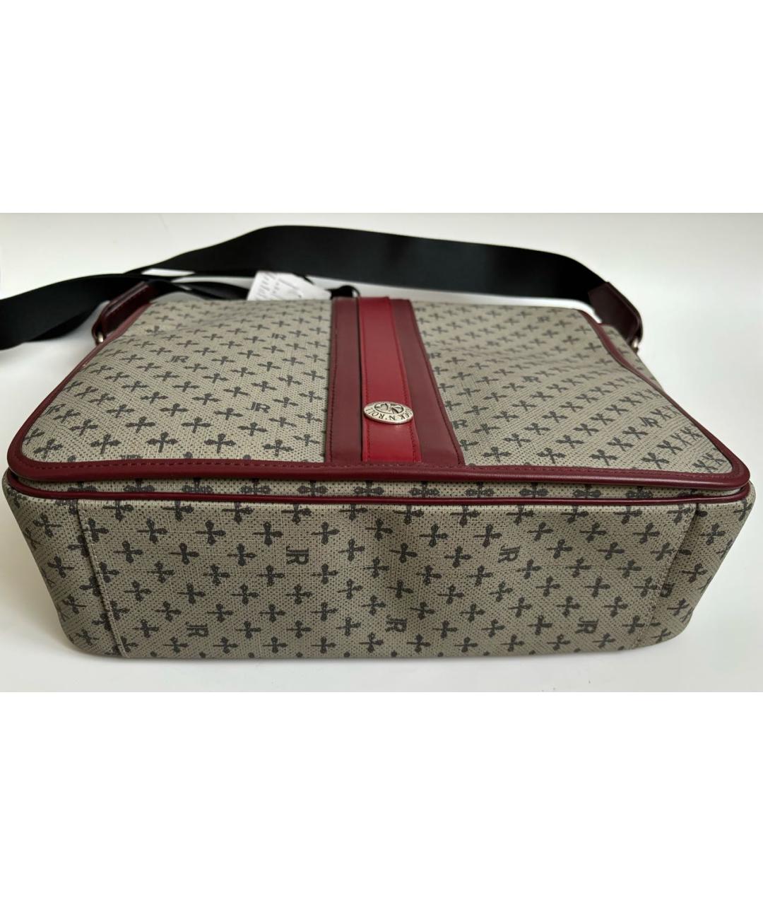 JOHN RICHMOND Серая синтетическая сумка тоут, фото 5