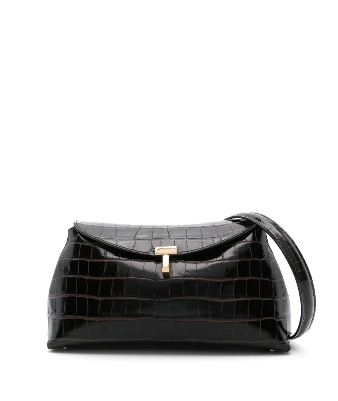 TOTEME Коричневая кожаная сумка через плечо, фото 1