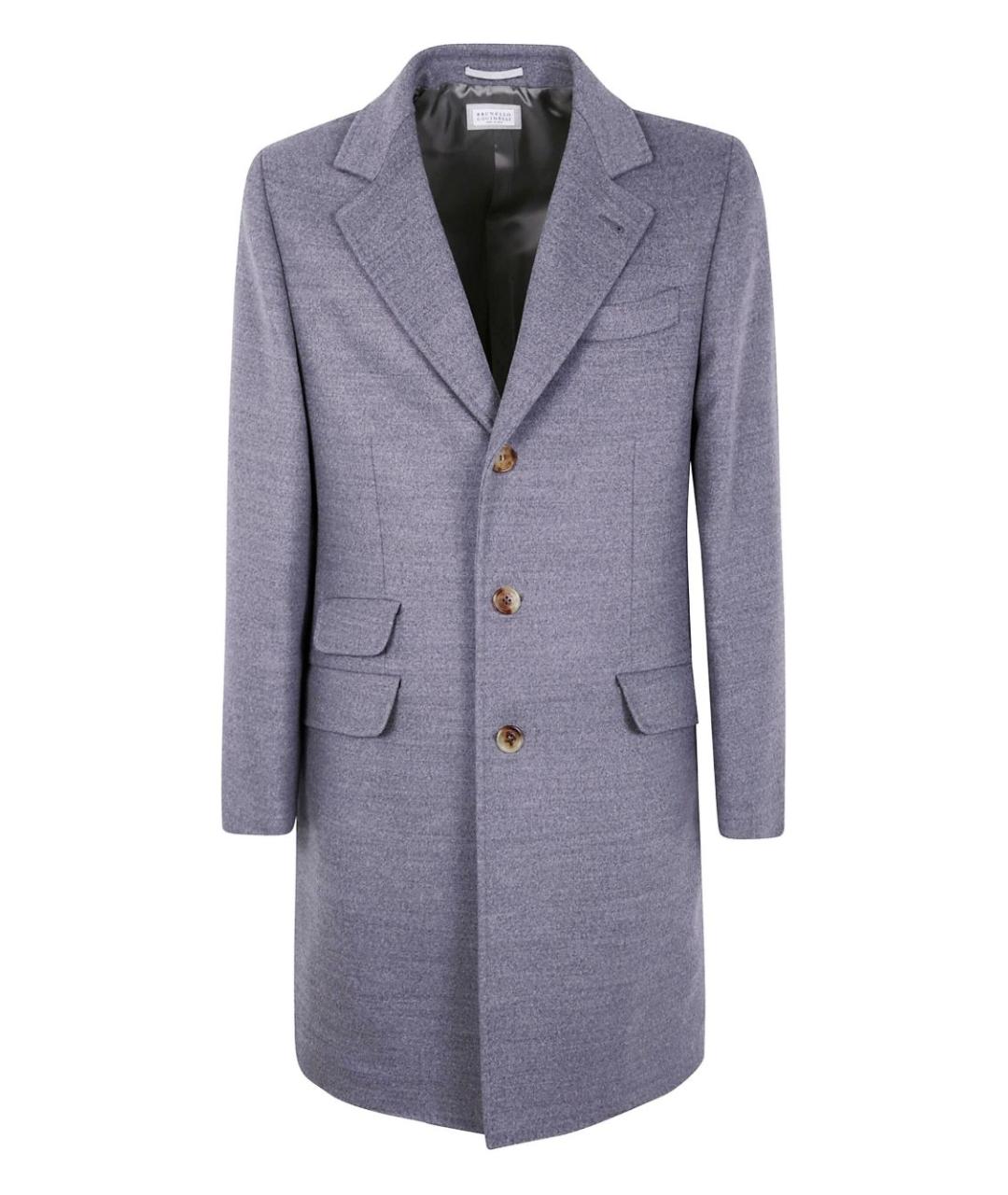 BRUNELLO CUCINELLI Серое пальто, фото 1