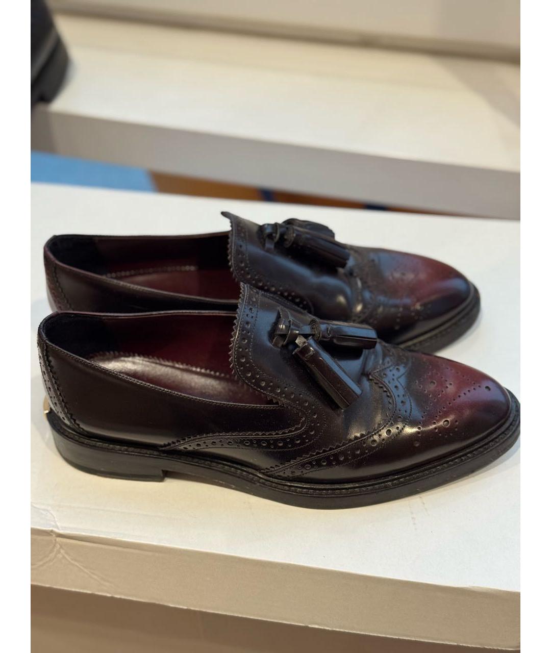 BURBERRY Коричневые кожаные лоферы, фото 5