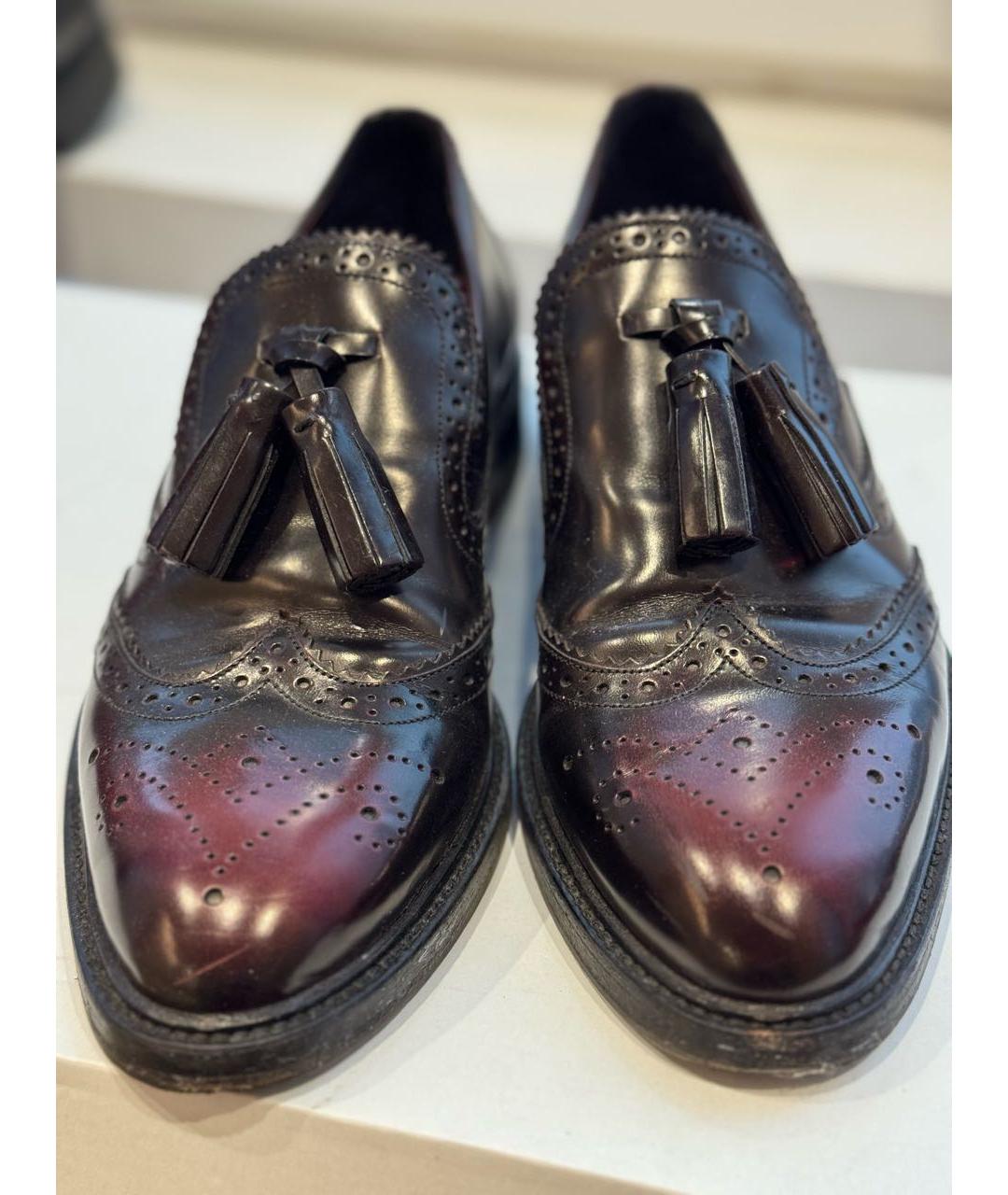 BURBERRY Коричневые кожаные лоферы, фото 2