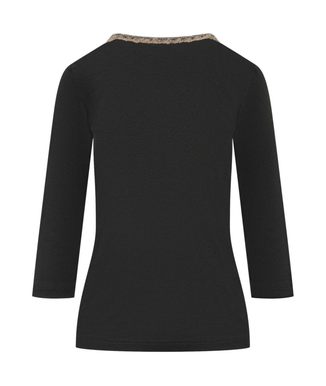 FABIANA FILIPPI Черный хлопковый джемпер / свитер, фото 2