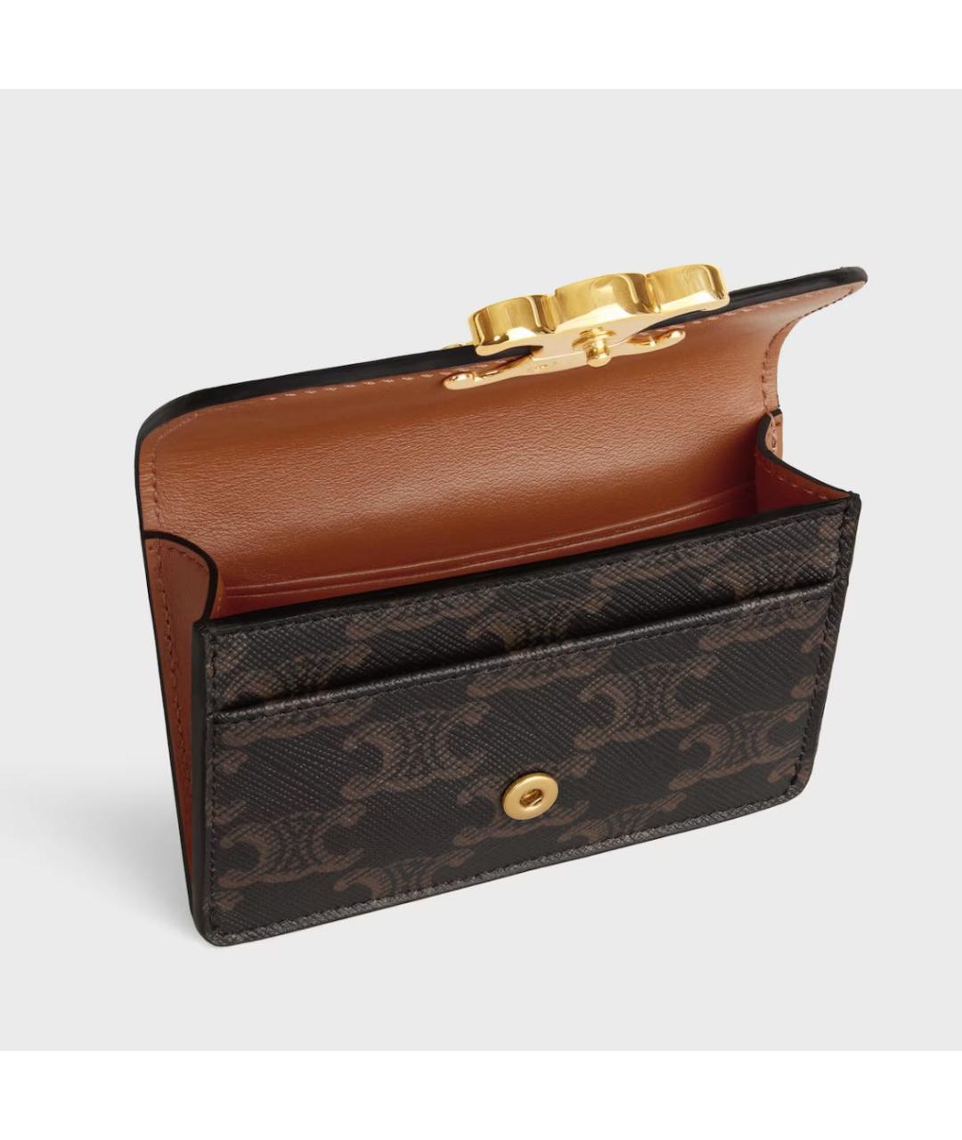 CELINE Коричневый кардхолдер, фото 4