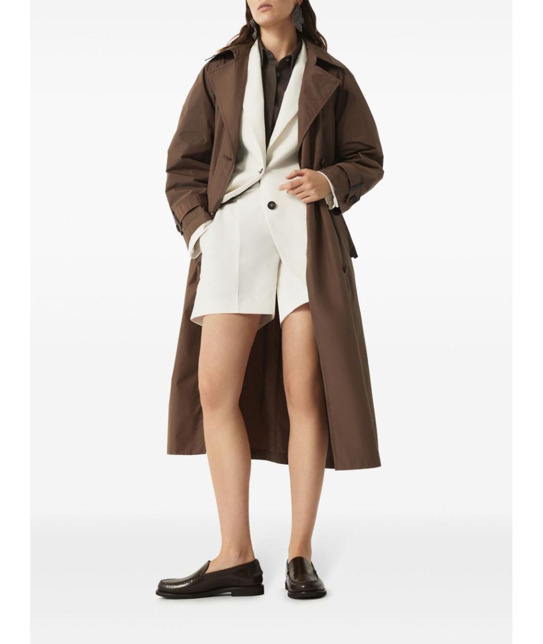 BRUNELLO CUCINELLI Коричневые кожаные лоферы, фото 3