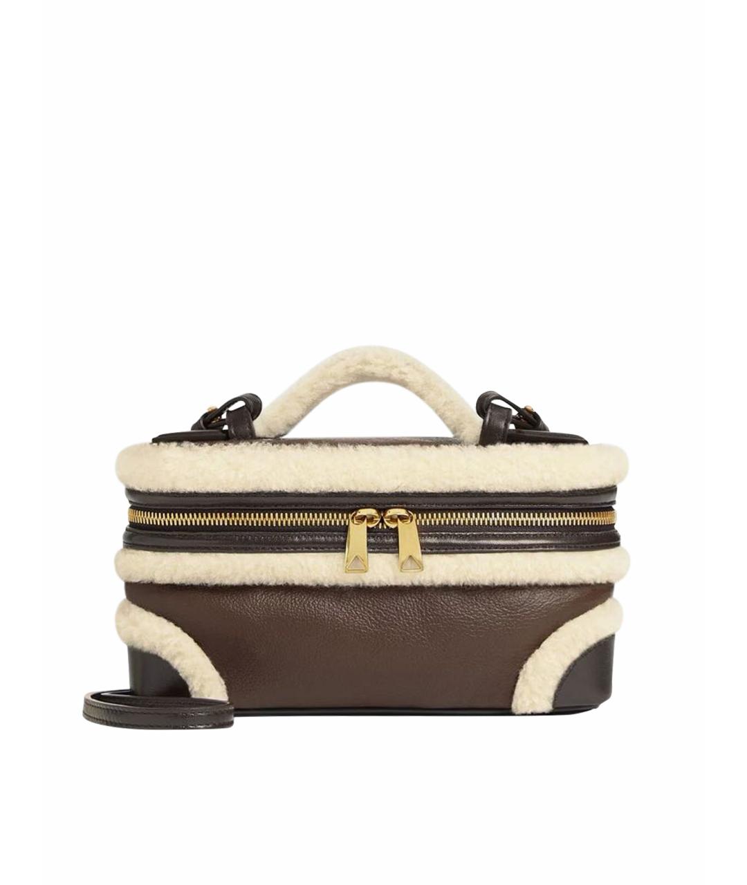 BOTTEGA VENETA Коричневая кожаная сумка через плечо, фото 1