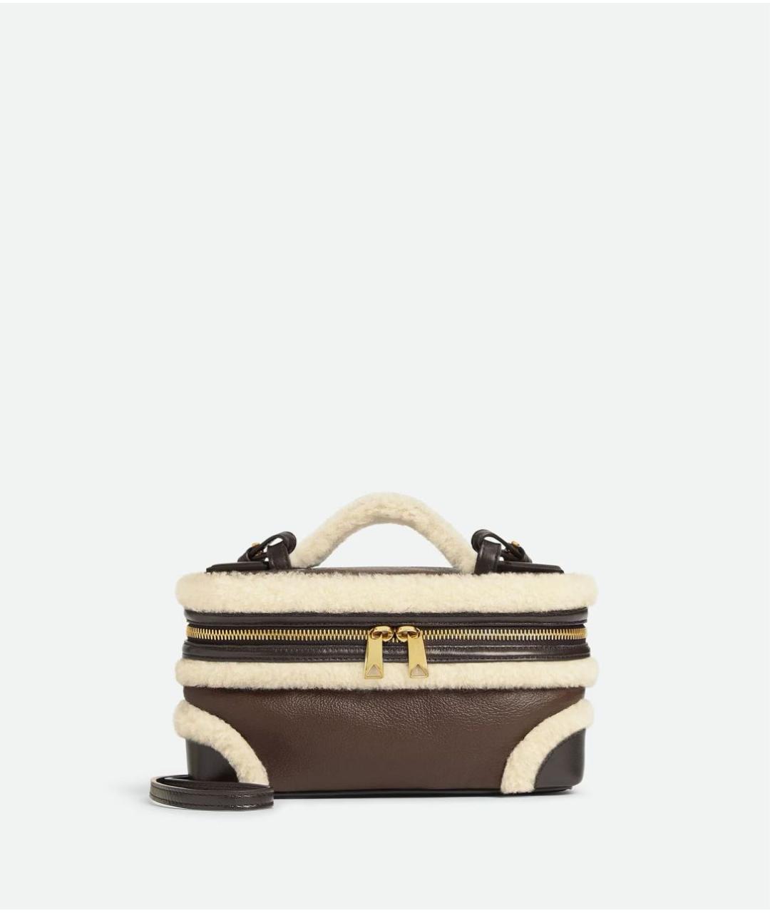 BOTTEGA VENETA Коричневая кожаная сумка через плечо, фото 6