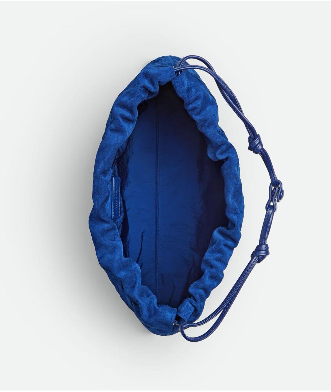 BOTTEGA VENETA Синяя кожаная сумка с короткими ручками, фото 3