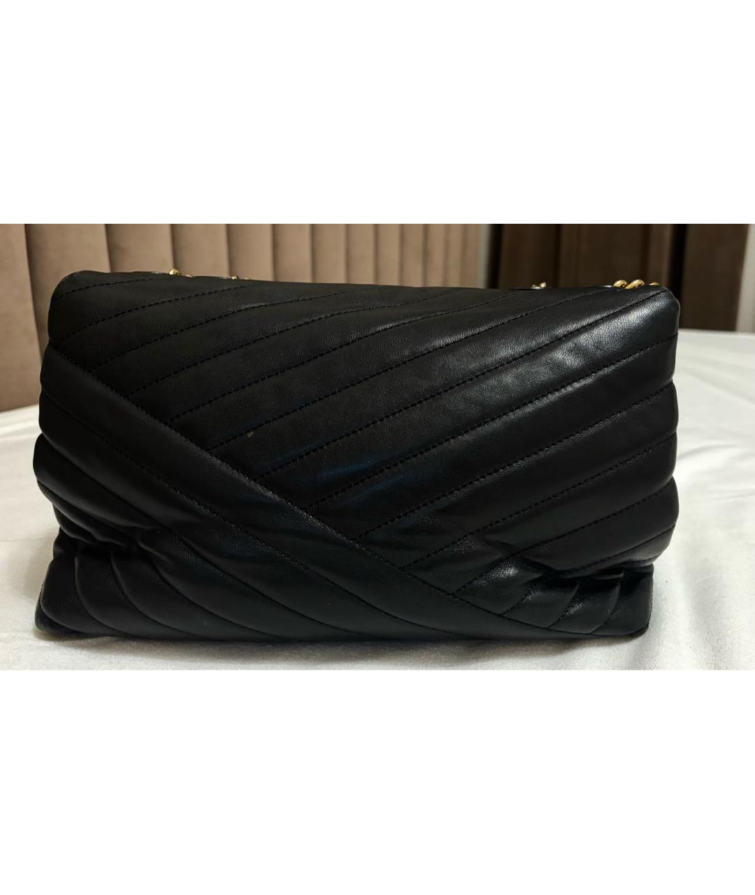 TORY BURCH Черная кожаная сумка через плечо, фото 3