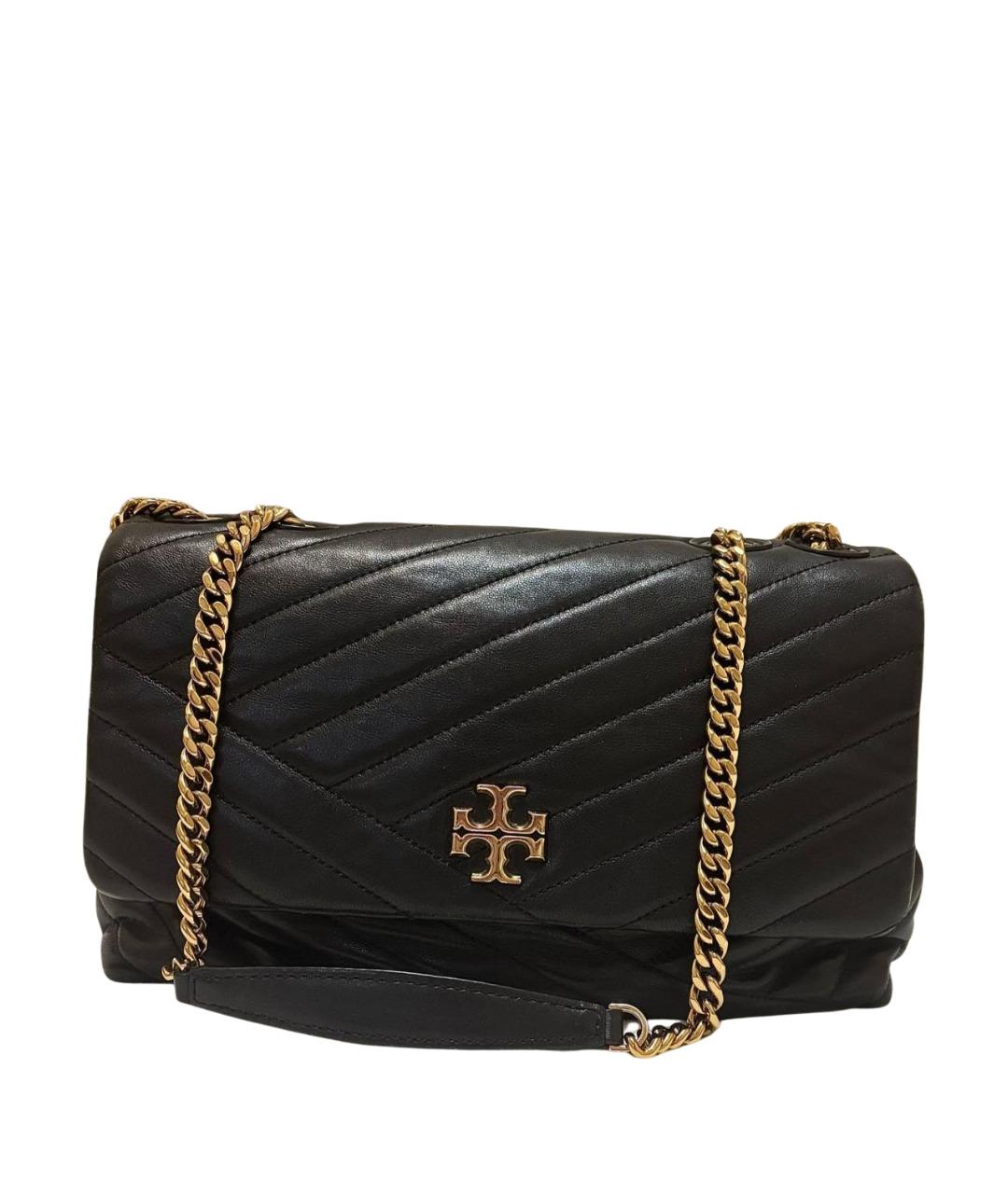 TORY BURCH Черная кожаная сумка через плечо, фото 1